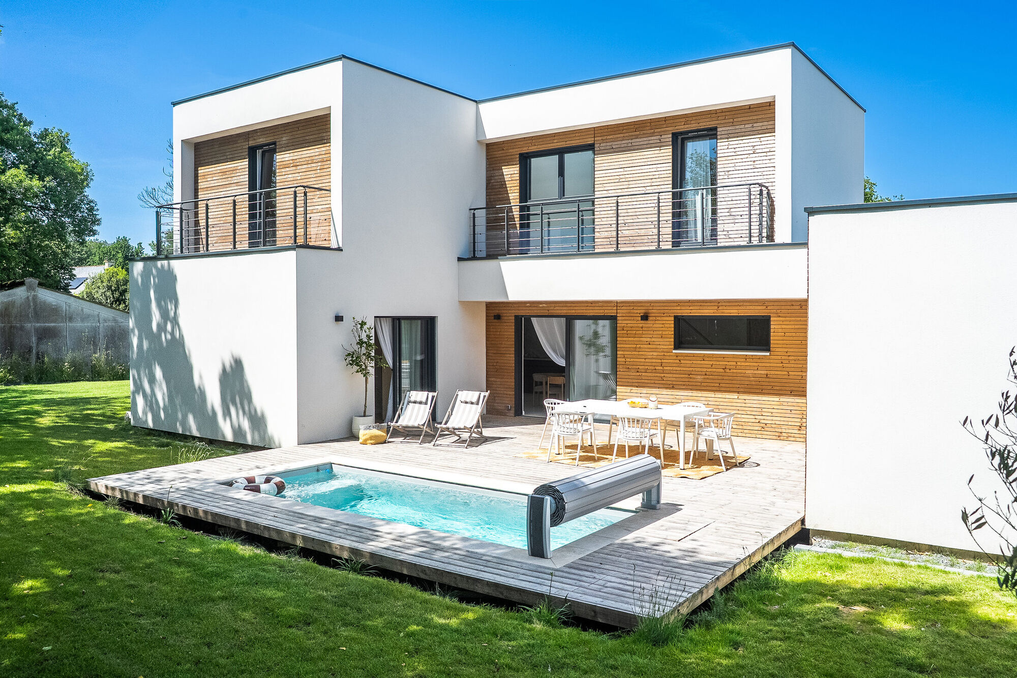 Architecture contemporaine ossature bois à Questembert
